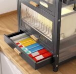 Kitchen Dish Storage Shelf - 2 Tier - Image 6