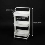 3-Tier Storage Utility Cart with wheels - Image 2