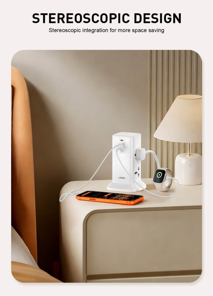 Ldnio 70W Multifunctional Universal Desktop Power Adapter SC4383-1 - Image 2