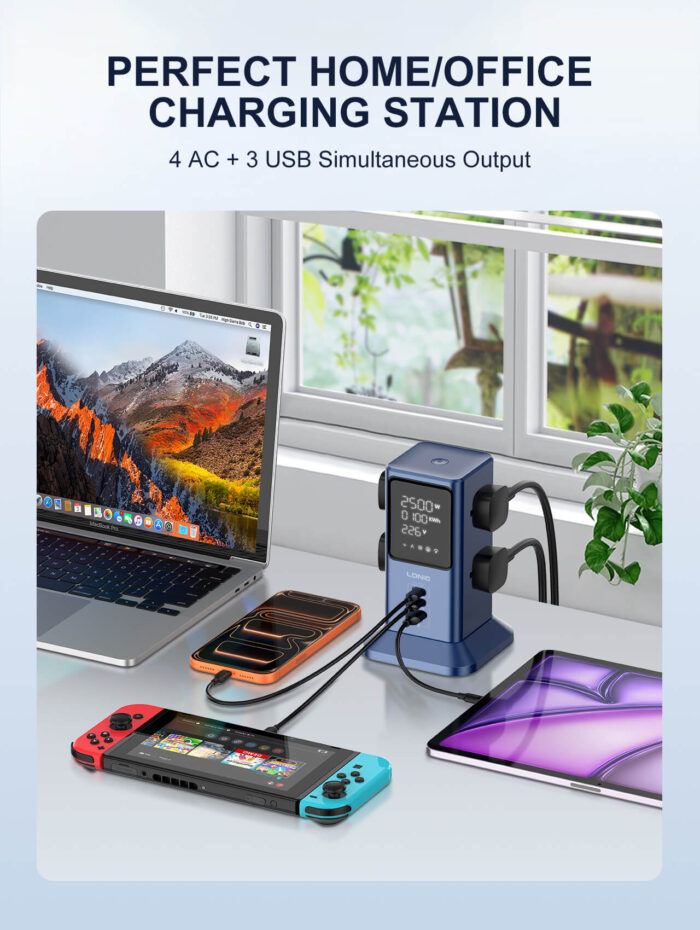 45W Universal Power strip desktop LED power Adapter SC2-1 - Image 4