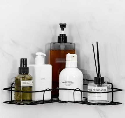 Wall-Mounted Adhesive Corner Shelf Rack
