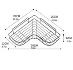 Wall-Mounted Adhesive Corner Shelf Rack - Image 2
