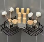 Wall-Mounted Adhesive Corner Shelf Rack - Image 3