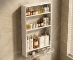 Wall Mounted Bathroom Shelf With Hooks - Image 5