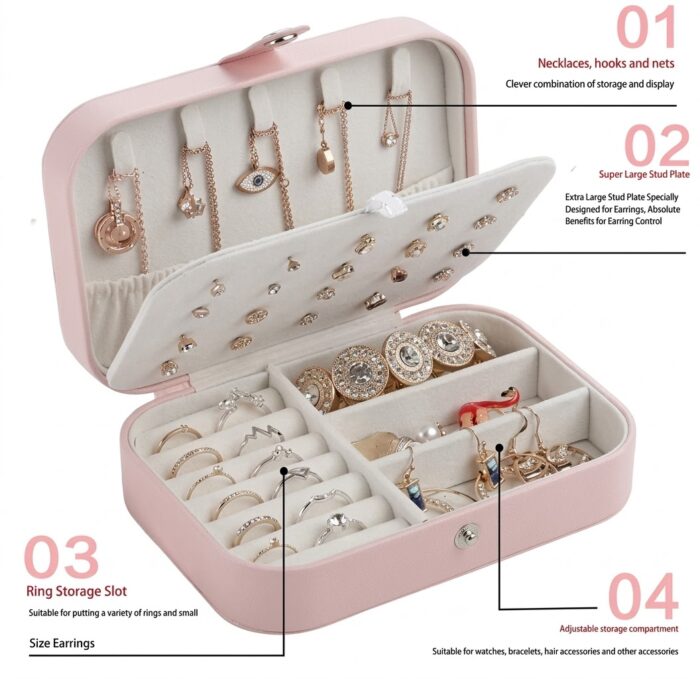3-Layer Portable Jewelry Organizer - Image 3