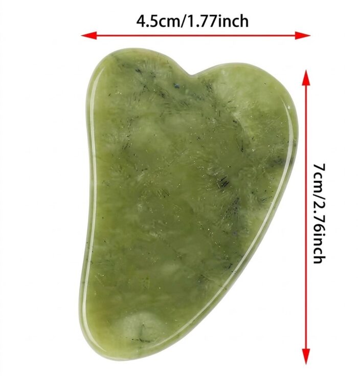 4-Piece Natural Jade Facial Roller & Gua Sha Set - Image 4