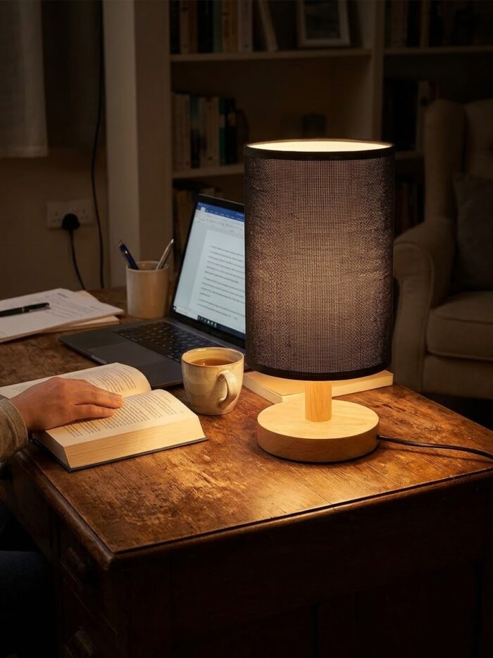Wooden Table Lamp - Image 3