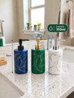 Marble Design Liquid Soap Dispenser - 350ML - Image 2
