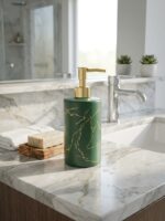 Marble Design Liquid Soap Dispenser - 350ML - Image 6