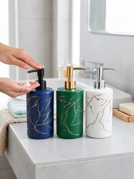 Marble Design Liquid Soap Dispenser - 350ML