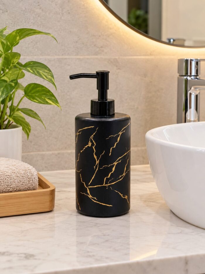 Marble Design Liquid Soap Dispenser - 350ML - Image 3