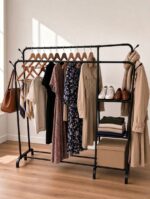 Clothes & Shoe Organiser Stand – Double pole - Image 4
