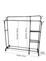Clothes & Shoe Organiser Stand – Double pole - Image 2